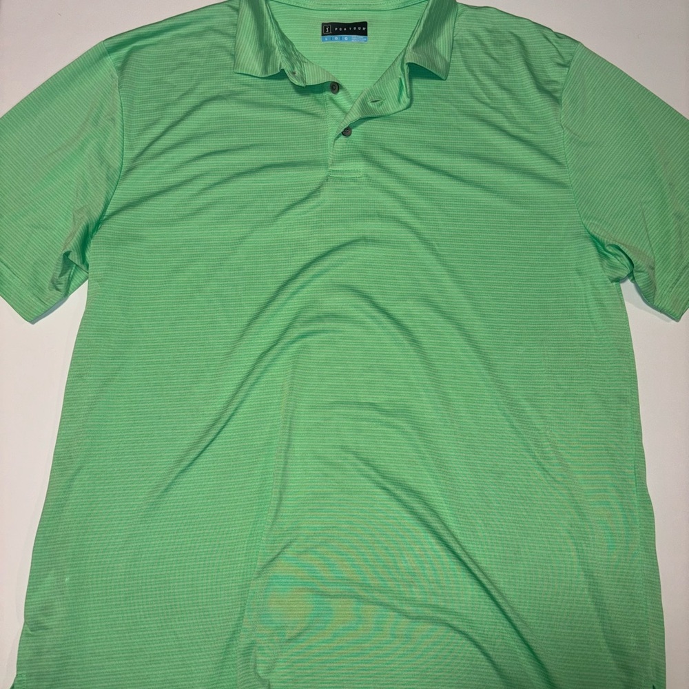 PGA Tour Light Green Polo Shirt